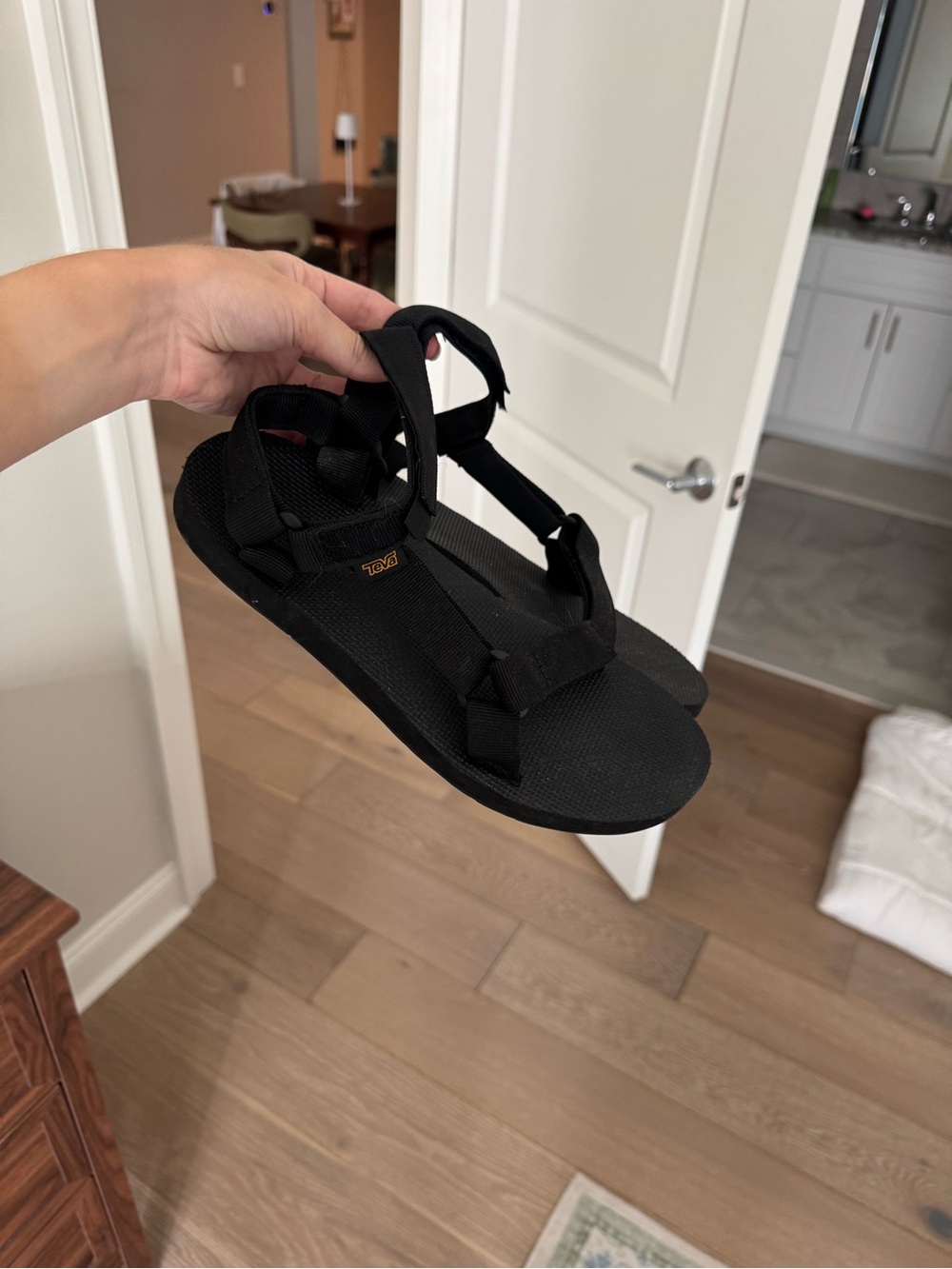 Teva Black Sport Strap Sandals for Women